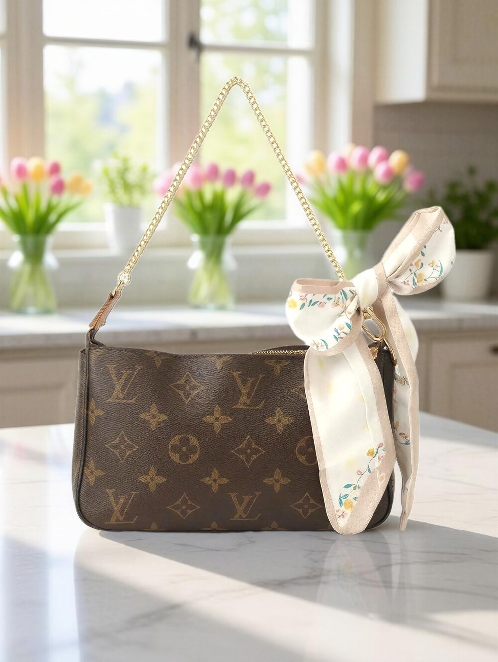 Louis Vuitton Pochette Accessoires Monogram Vintage Y2K ✨EUC - Picture 2 of 14